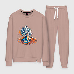 Костюм хлопковый женский Goku, цвет: пыльно-розовый