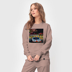 Костюм хлопковый женский Frank Ocean - McLaren F1 GTR Longtail, цвет: пыльно-розовый — фото 2