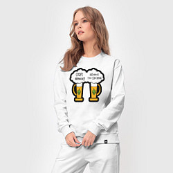 Костюм хлопковый женский Craft brewing, цвет: белый — фото 2