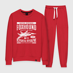 Костюм хлопковый женский Миг-31 Foxhound, цвет: красный