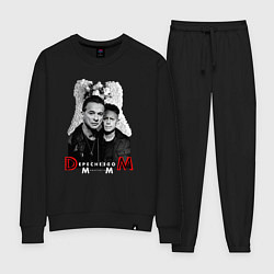 Костюм хлопковый женский Depeche Mode - Dave Gahan and Martin Gore, цвет: черный