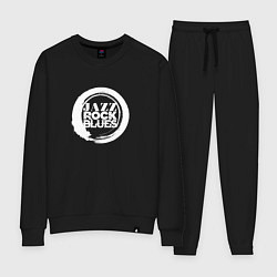 Костюм хлопковый женский Jazz rock blues 2, цвет: черный