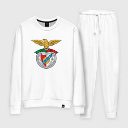 Костюм хлопковый женский Benfica club, цвет: белый