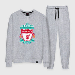 Костюм хлопковый женский Liverpool fc sport collection, цвет: меланж