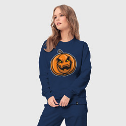 Костюм хлопковый женский Pumpkin Halloween, цвет: тёмно-синий — фото 2