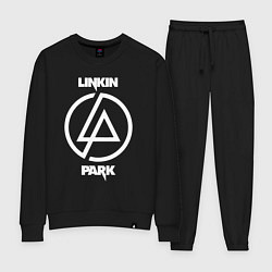 Костюм хлопковый женский Linkin Park logo, цвет: черный