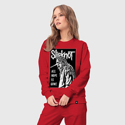 Костюм хлопковый женский Slipknot - hope is gone, цвет: красный — фото 2