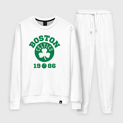 Костюм хлопковый женский Boston Celtics 1986, цвет: белый