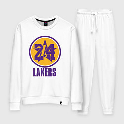 Костюм хлопковый женский 24 Lakers, цвет: белый