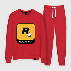 Костюм хлопковый женский Rockstar, цвет: красный