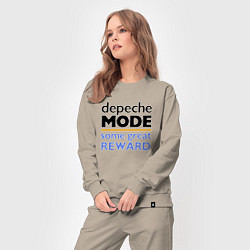 Костюм хлопковый женский Depeche Mode - Some Great Reward, цвет: миндальный — фото 2