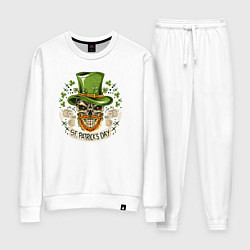 Костюм хлопковый женский St Patrick day, цвет: белый