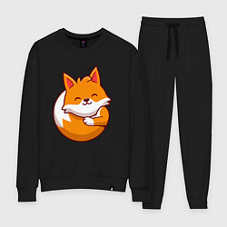 Костюм хлопковый женский Orange fox, цвет: черный