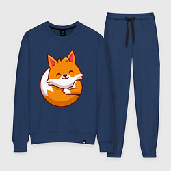 Костюм хлопковый женский Orange fox, цвет: тёмно-синий