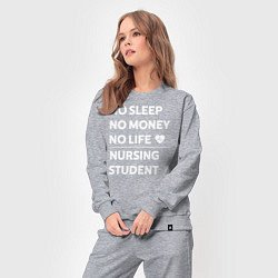 Костюм хлопковый женский Студенты-медики, цвет: меланж — фото 2