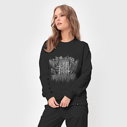 Костюм хлопковый женский Slipknot in Black Metal Style, цвет: черный — фото 2
