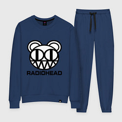 Костюм хлопковый женский Radiohead logo bear, цвет: тёмно-синий