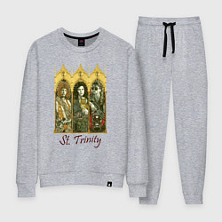 Костюм хлопковый женский St trinity, цвет: меланж