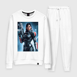 Костюм хлопковый женский Mass Effect -N7 armor, цвет: белый