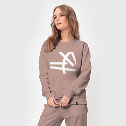 Костюм хлопковый женский Depeche Mode - Universe tours, цвет: пыльно-розовый — фото 2