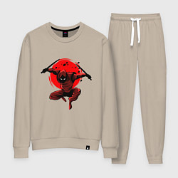 Костюм хлопковый женский Ninja, цвет: миндальный
