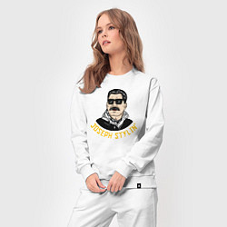 Костюм хлопковый женский Joseph Stylin модный, цвет: белый — фото 2