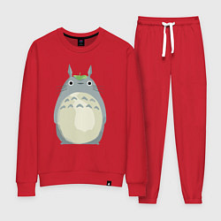 Костюм хлопковый женский Neighbor Totoro, цвет: красный