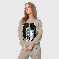 Костюм хлопковый женский Клинок рассекающий демонов Ериичи Цугикуни Кокушиб, цвет: миндальный — фото 2