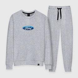 Костюм хлопковый женский FORD авто спорт лого, цвет: меланж