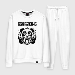 Костюм хлопковый женский Scorpions - rock panda, цвет: белый