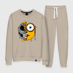 Костюм хлопковый женский Looking smile, цвет: миндальный