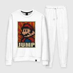 Костюм хлопковый женский Jump Mario, цвет: белый
