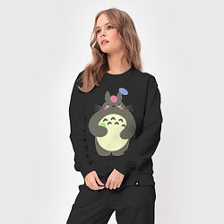 Костюм хлопковый женский Totoro game, цвет: черный — фото 2