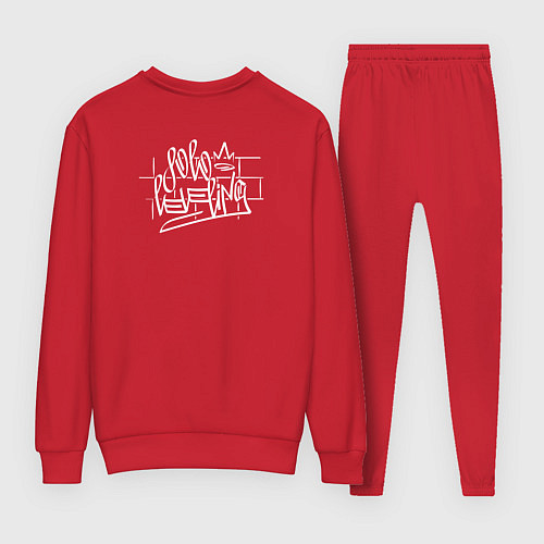 Женский костюм Поднятие уровня в одиночку Граффити / Красный – фото 2