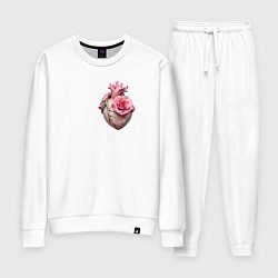 Женский костюм Настоящее сердце и роза цветка