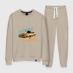 Костюм хлопковый женский My Summer Car Toyota Corolla, цвет: миндальный