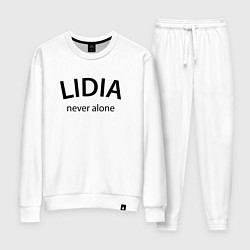 Костюм хлопковый женский Lidia never alone - motto, цвет: белый