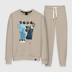 Костюм хлопковый женский Марсиль - Подземелье вкусностей, цвет: миндальный