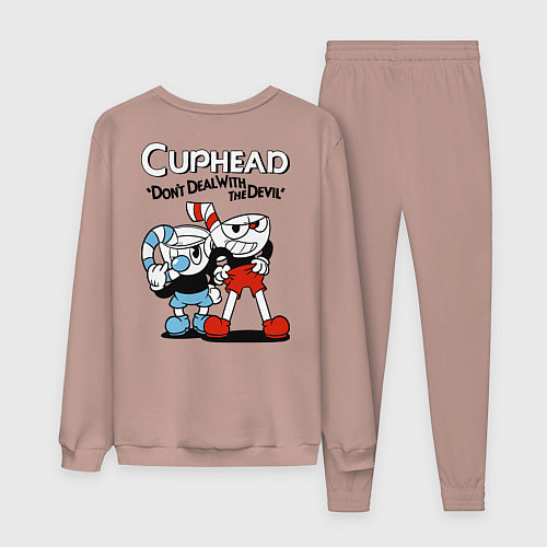 Женский костюм Cuphead and Mugman / Пыльно-розовый – фото 2