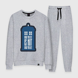 Костюм хлопковый женский Что видишь то и получаешь, цвет: меланж