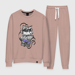 Костюм хлопковый женский Depeche Mode - Depeche cat, цвет: пыльно-розовый