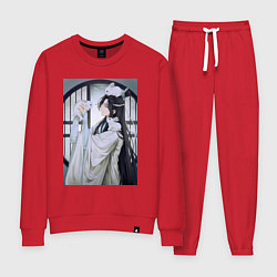 Костюм хлопковый женский Ванцзи Лань кролики, цвет: красный