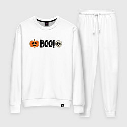 Женский костюм Тыква и череп: хэллоуинская страшилка