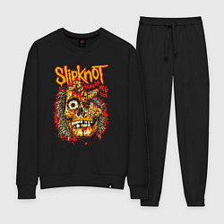 Костюм хлопковый женский Slipknot rock band, цвет: черный