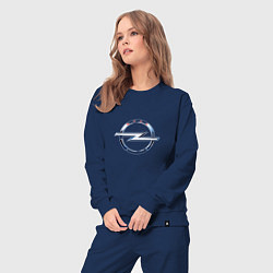 Костюм хлопковый женский Opel авто спорт, цвет: тёмно-синий — фото 2