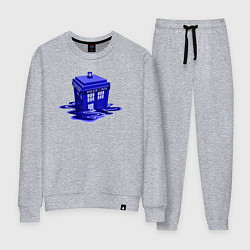 Костюм хлопковый женский Tardis ink, цвет: меланж