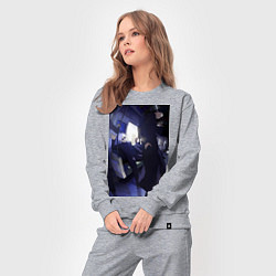 Костюм хлопковый женский Магическая битва Сатору Годзё Сугуру Гэто, цвет: меланж — фото 2