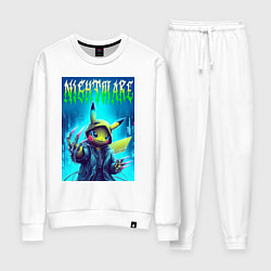 Костюм хлопковый женский Pikachu - nightmare ai art fantasy, цвет: белый