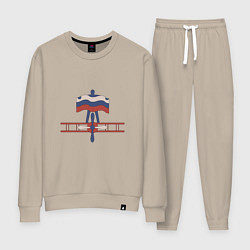 Женский костюм Ретро самолет кукурузник и флаг подарок пилоту ден