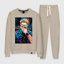 Костюм хлопковый женский Магическая битва Кэнто Нанами маг первого класса а, цвет: миндальный